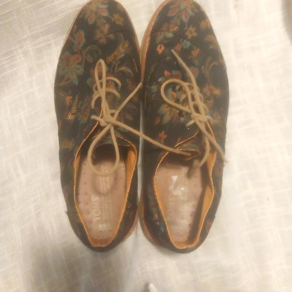 Tom's brocade womens loafers w11 - Picture 5 of 7